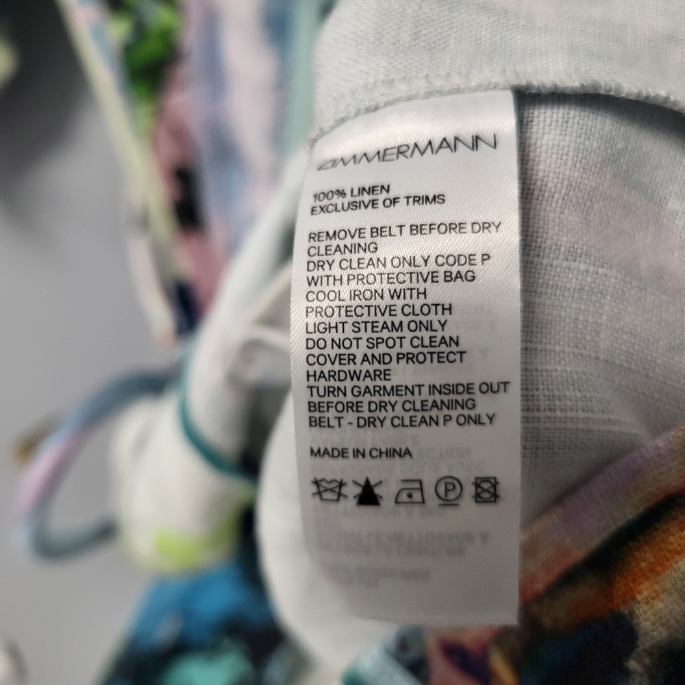 Zimmermann Multicolor Graphic Patchwork Mini Dres… - image 8